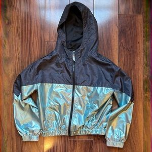 Size 8 Girls Justice Black/Mint Jacket